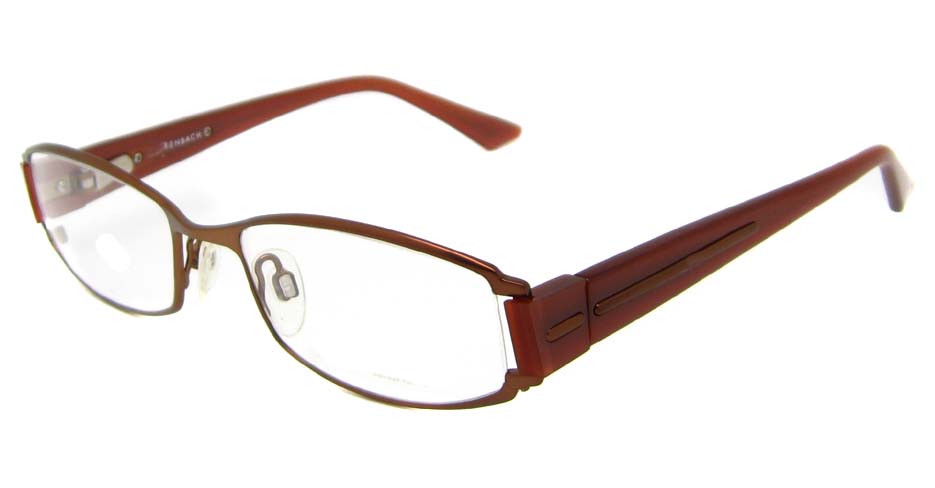 blend rectangle leisure brown glasses frame 902017-C60