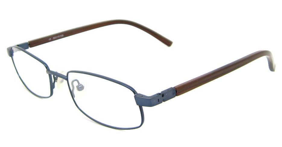 blue blend rectangular glasses frame HL-AMA2946-003
