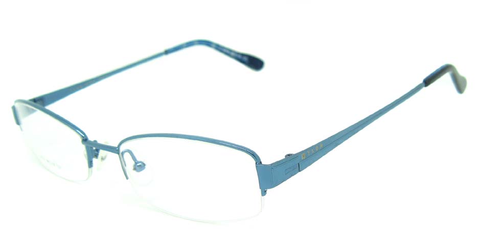 blue metal rectangular glasses frame   HL-YLON2361-L