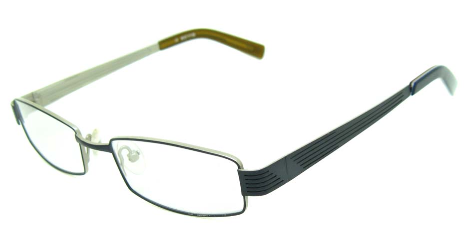 blue metal rectangular glasses frame HL-5393