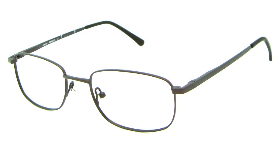 brown metal oval glasses frame  HL-HM55427-BR
