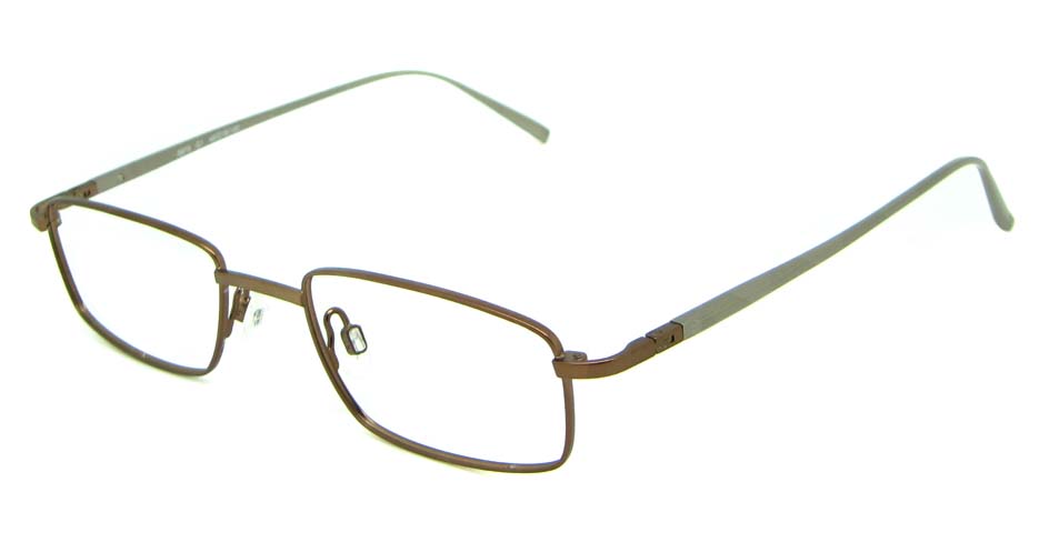 grey metal rectangular glasses frame  HL-UR8673-C1