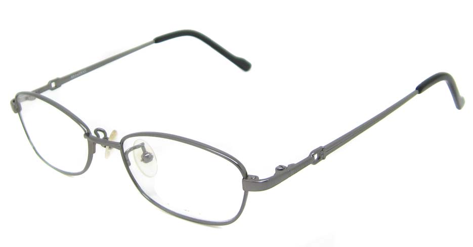 grey oval titanium  glasses frame  HL-b2025-E03
