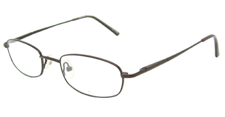 grey rectangular metal glasses frame  HL-CELLE-B