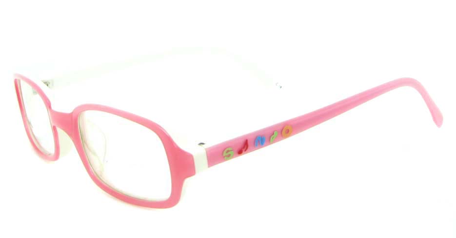pink plastic rectangular glasses frame JNY-BL6239-C181