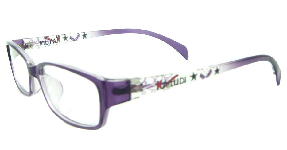 purple tr90 Rectangular glassses frame YL-KDL8047-C4
