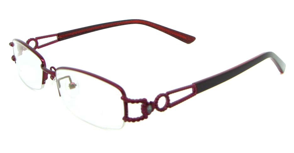 red blend rectangular glasses frame JNY-SSYZ2146-ZHS