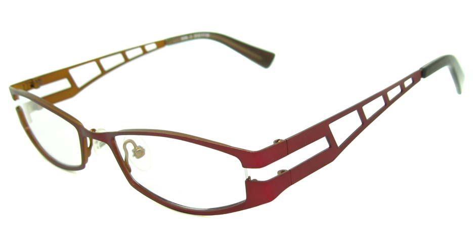 red metal rectangular glasses frame  HL-4238
