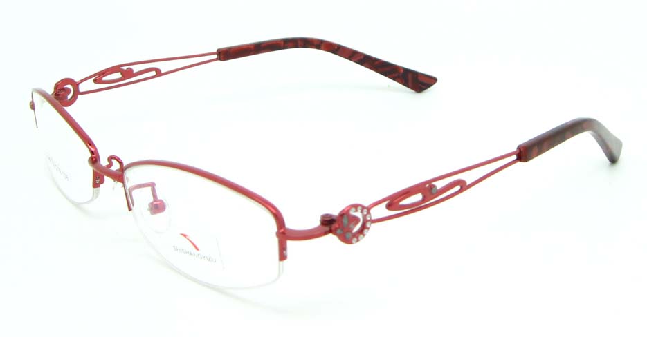 red oval metal glasses frame JNY-SSYZ2149-H