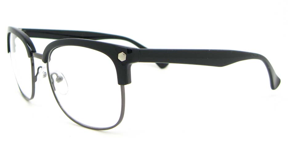 retro blend black oval glasses frame  WLH-QS010-C1