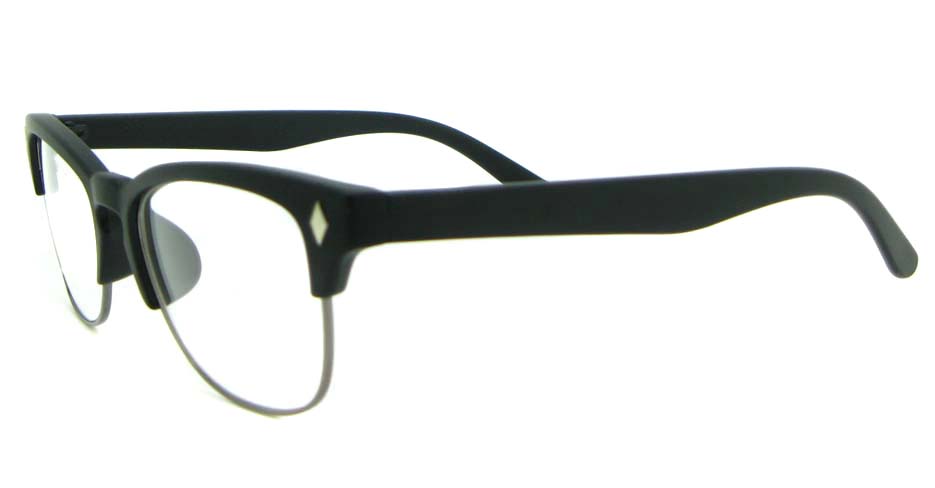retro oval black blend glasses frame WLH-0026-C2