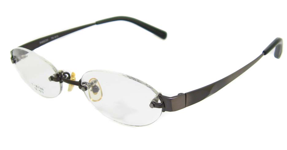 titanium rimless glasses
